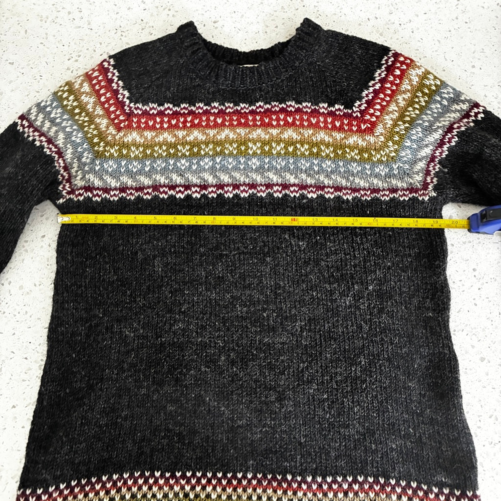 Pachamama 100% Wool Fair Isle Sweater Women’s Sm Scandi Style Nordic Cottagecore - Picture 14 of 15